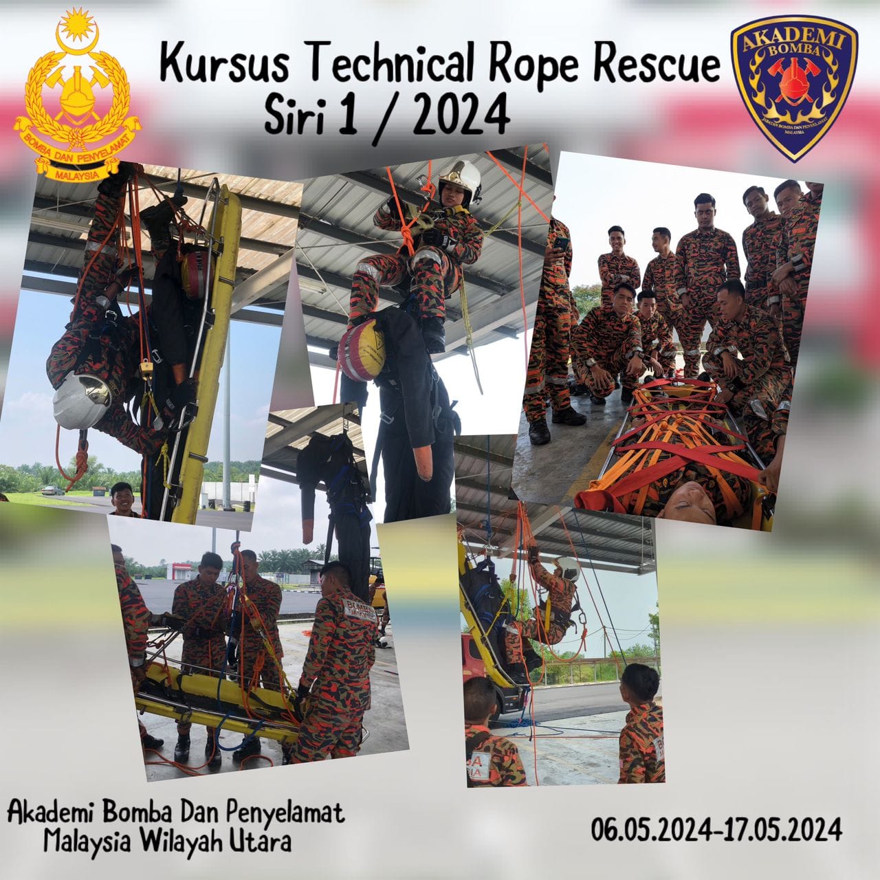 KURSUS TECHNICAL ROPE RESCUE SIRI 1/2024